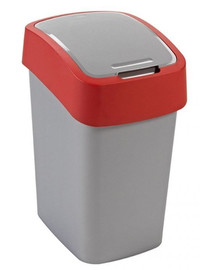 CURVER Cestino FLIP BIN 9L argento/rosso